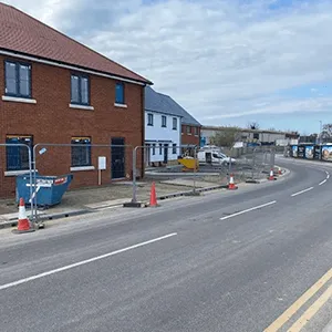barricaded houses